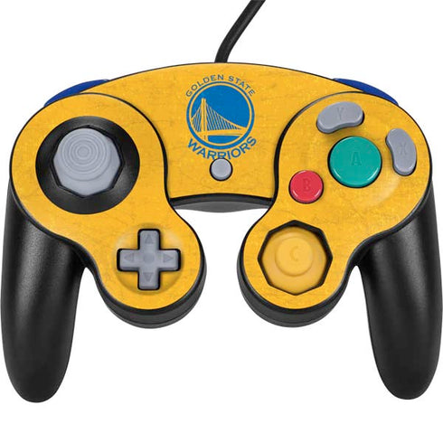 NBA Golden State Warriors Distressed Nintendo GameCube Controller Skin