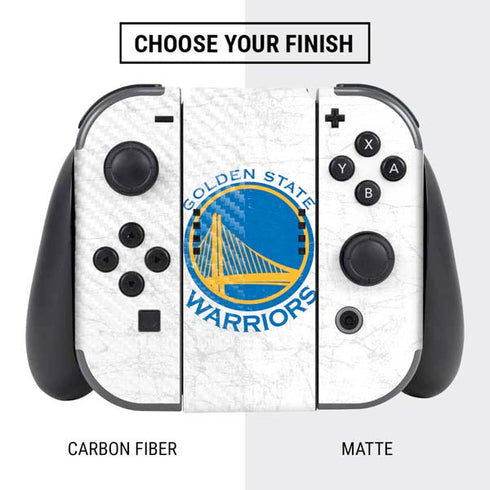 NBA Golden State Warriors Distressed Nintendo Switch Bundle Skin