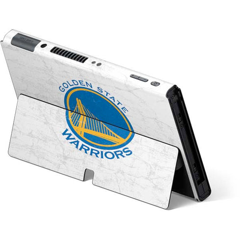 NBA Golden State Warriors Distressed Nintendo Switch OLED (2021) Skin
