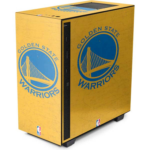 NBA Golden State Warriors Distressed NZXT H510 Compact ATX Mid-Tower Case Skin
