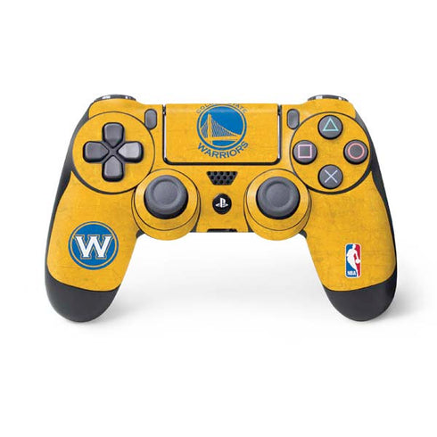 NBA Golden State Warriors Distressed PS4 Controller Skin