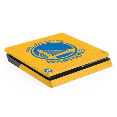 NBA Golden State Warriors Distressed PS4 Slim Skin