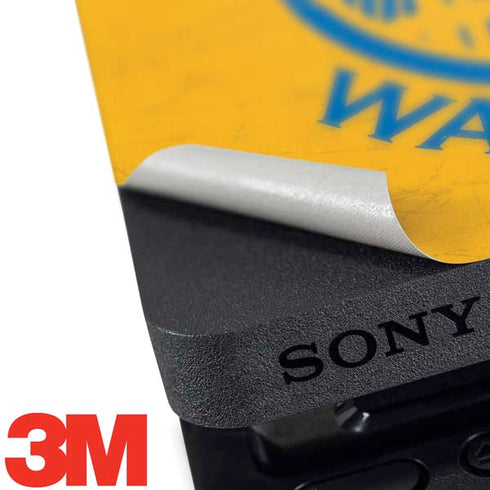 NBA Golden State Warriors Distressed PS4 Slim Bundle Skin