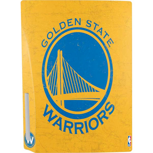 NBA Golden State Warriors Distressed PS5 Bundle Skin