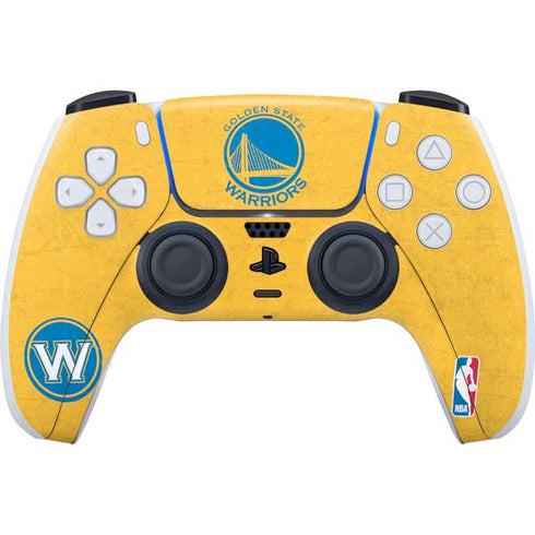 NBA Golden State Warriors Distressed PS5 Controller Skin