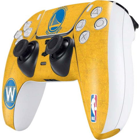 NBA Golden State Warriors Distressed PS5 Controller Skin
