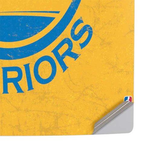 NBA Golden State Warriors Distressed PS5 Slim Digital Edition Console Skin
