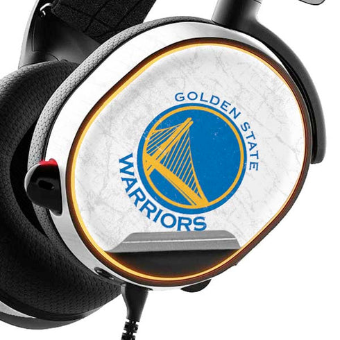 NBA Golden State Warriors Distressed SteelSeries Arctis 3 Skin