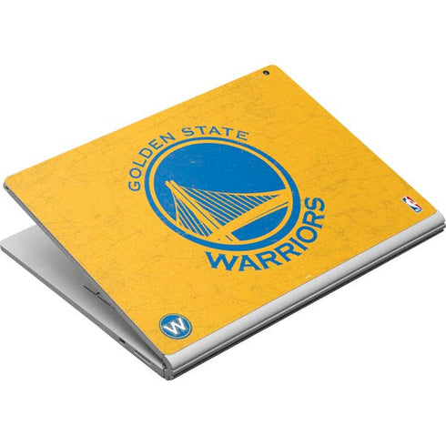 NBA Golden State Warriors Distressed Surface Book Skin