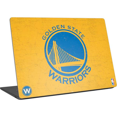 NBA Golden State Warriors Distressed Surface Laptop 4 15in Skin