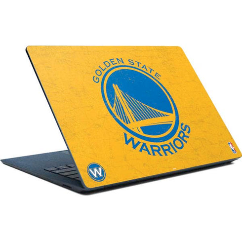 NBA Golden State Warriors Distressed Surface Laptop Skin