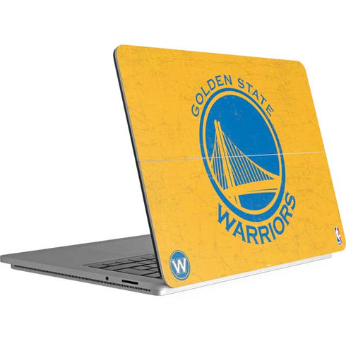 NBA Golden State Warriors Distressed Surface Laptop Studio Skin