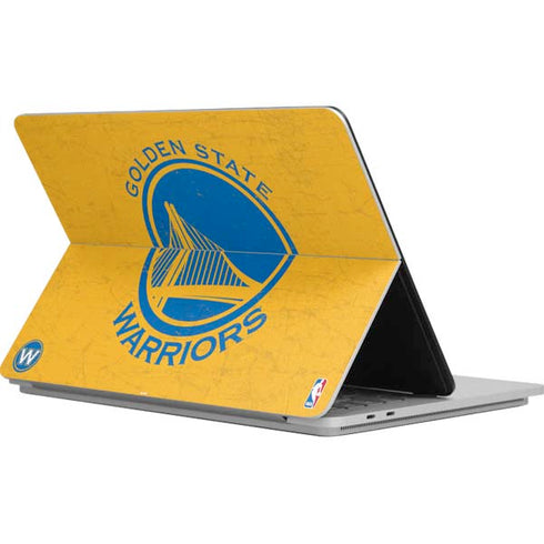 NBA Golden State Warriors Distressed Surface Laptop Studio Skin