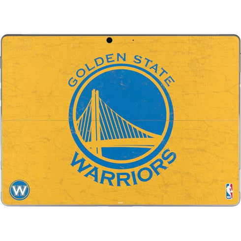 NBA Golden State Warriors Distressed Surface Pro 9 Skin