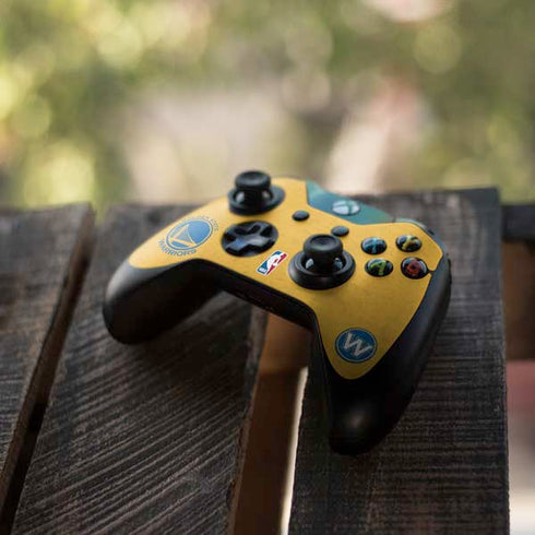 NBA Golden State Warriors Distressed Xbox One Controller Skin