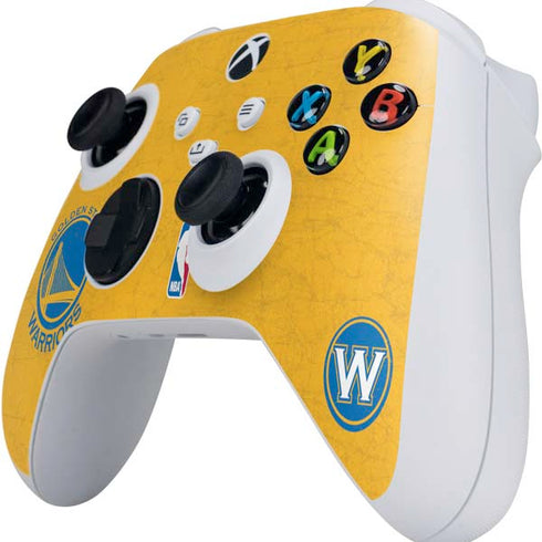 NBA Golden State Warriors Distressed Xbox Series S Controller Skin