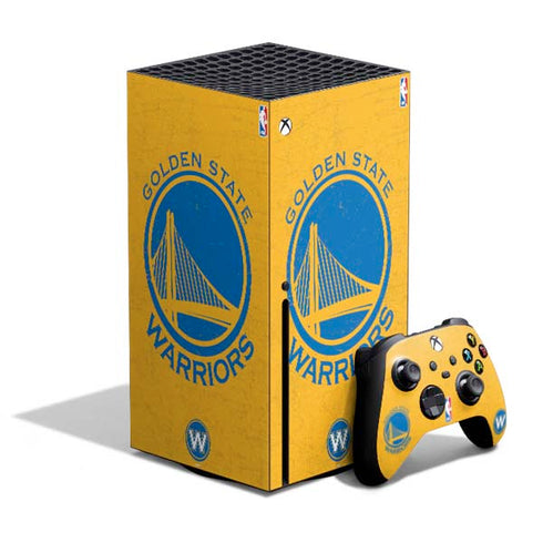 NBA Golden State Warriors Distressed Xbox Series X Bundle Skin