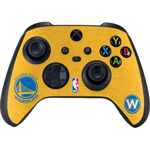 NBA Golden State Warriors Distressed Xbox Series X Controller Skin