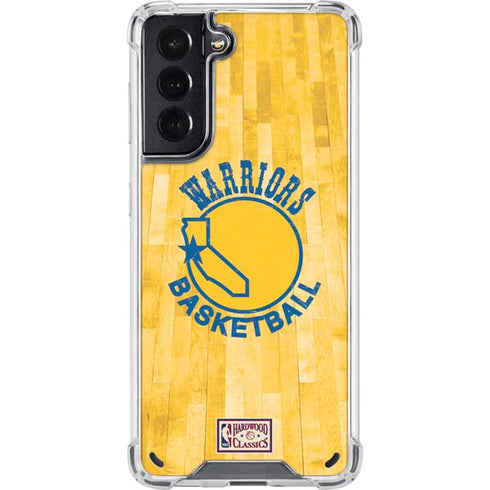 NBA Golden State Warriors Hardwood Classics Galaxy S21 5G Clear Case