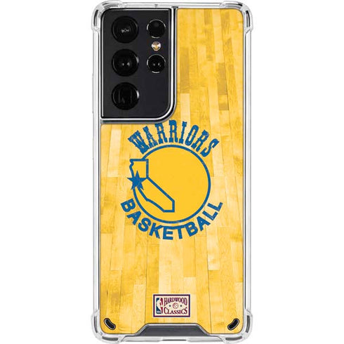 NBA Golden State Warriors Hardwood Classics Galaxy S21 Ultra 5G Clear Case