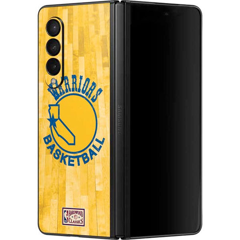 NBA Golden State Warriors Hardwood Classics Galaxy Z Fold3 5G Skin