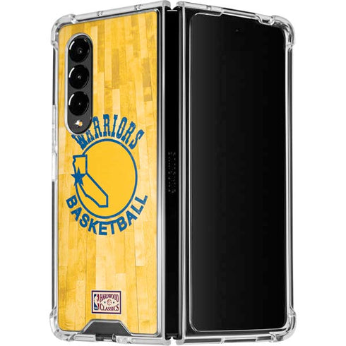 NBA Golden State Warriors Hardwood Classics Galaxy Z Fold4 5G Clear Case