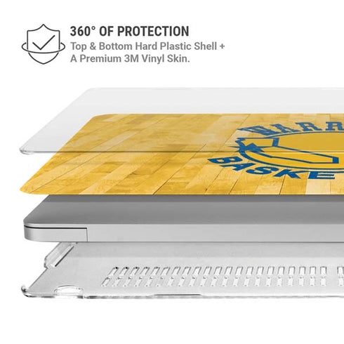 NBA Golden State Warriors Hardwood Classics MacBook Air 13in M1 (2021) Case plus Skin