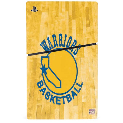 NBA Golden State Warriors Hardwood Classics PS5 Slim Disk Console Skin
