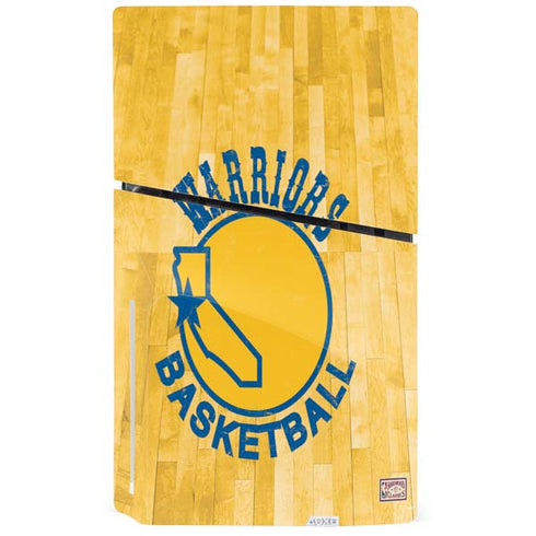 NBA Golden State Warriors Hardwood Classics PS5 Slim Disk Console Skin