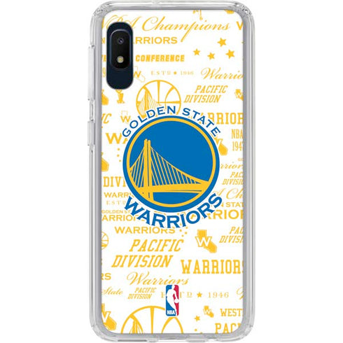 NBA Golden State Warriors Historic Blast Galaxy A10e Clear Case
