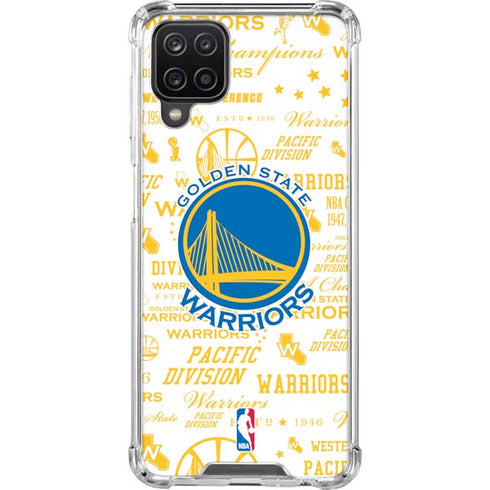 NBA Golden State Warriors Historic Blast Galaxy A12 Clear Case