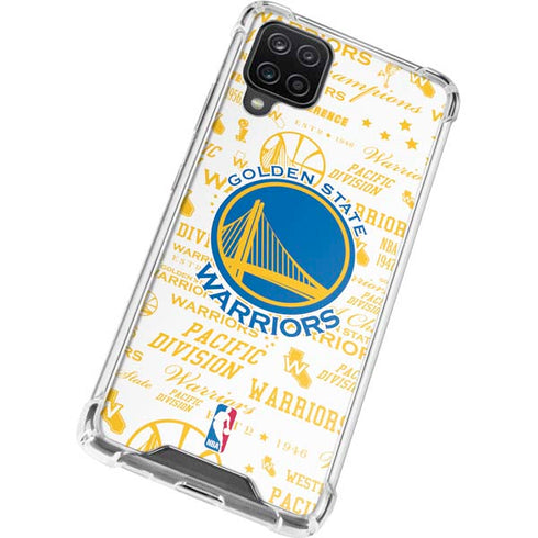 NBA Golden State Warriors Historic Blast Galaxy A12 Clear Case