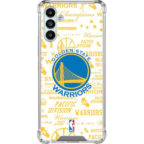 NBA Golden State Warriors Historic Blast Galaxy A13 5G Clear Case