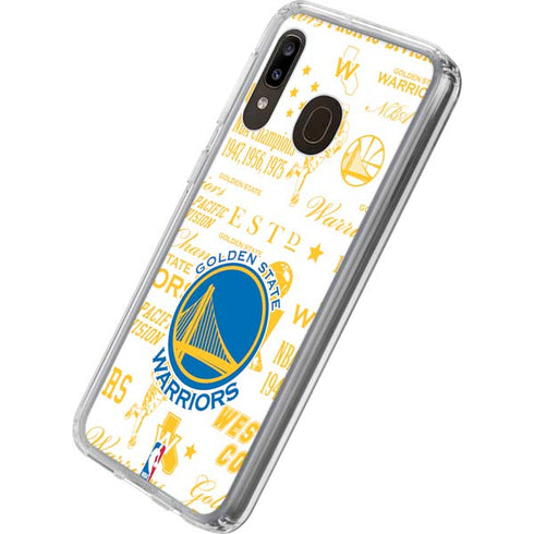 NBA Golden State Warriors Historic Blast Galaxy A20 Clear Case