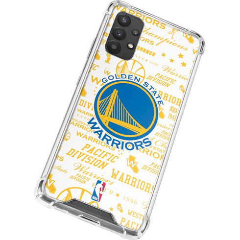 NBA Golden State Warriors Historic Blast Galaxy A32 5G Clear Case