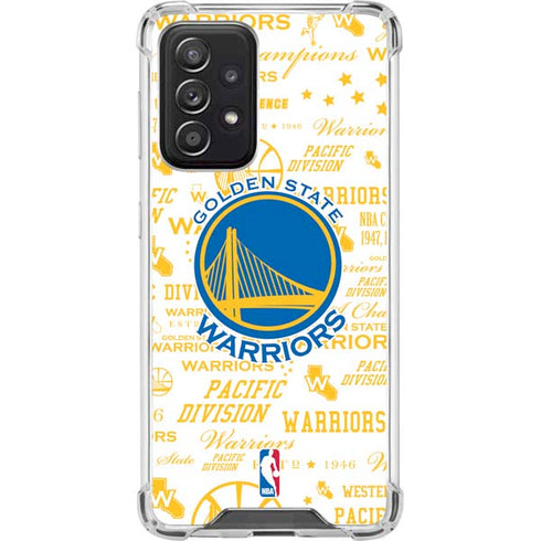 NBA Golden State Warriors Historic Blast Galaxy A52 5G Clear Case