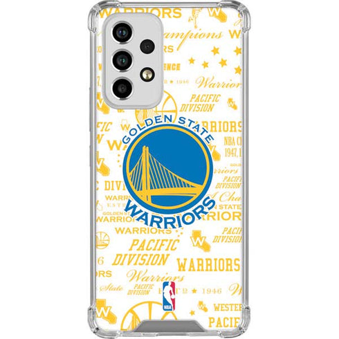 NBA Golden State Warriors Historic Blast Galaxy A53 5G Clear Case