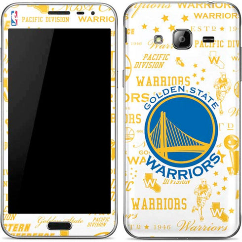 NBA Golden State Warriors Historic Blast Galaxy J3 Skin