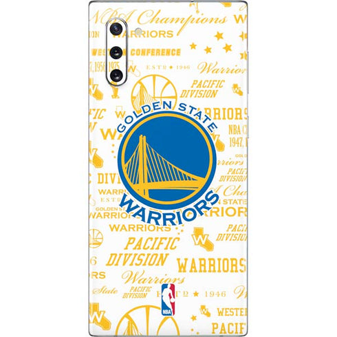 NBA Golden State Warriors Historic Blast Galaxy Note 10 Skin