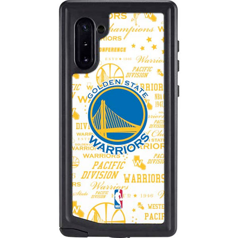 NBA Golden State Warriors Historic Blast Galaxy Note 10 Waterproof Case