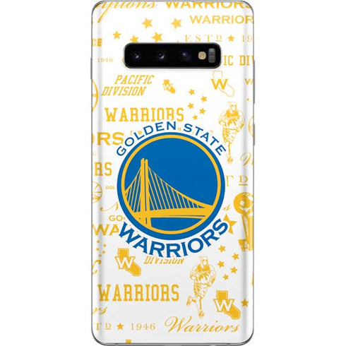 NBA Golden State Warriors Historic Blast Galaxy S10 Plus Skin
