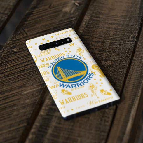NBA Golden State Warriors Historic Blast Galaxy S10 Plus Skin