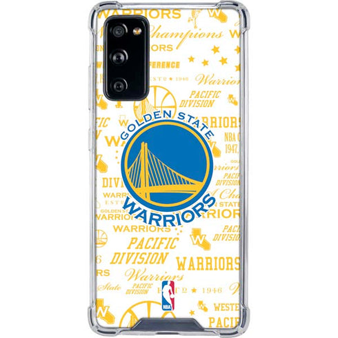NBA Golden State Warriors Historic Blast Galaxy S20 FE Clear Case