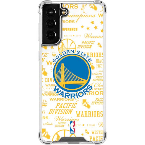 NBA Golden State Warriors Historic Blast Galaxy S21 FE Clear Case