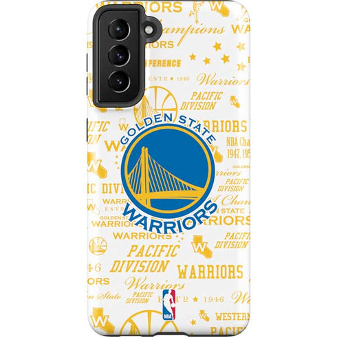 NBA Golden State Warriors Historic Blast Galaxy S21 FE Pro Case