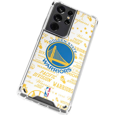 NBA Golden State Warriors Historic Blast Galaxy S21 Ultra 5G Clear Case