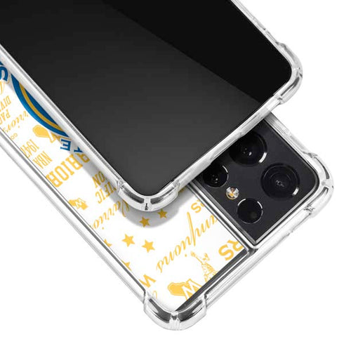NBA Golden State Warriors Historic Blast Galaxy S21 Ultra 5G Clear Case