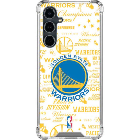 NBA Golden State Warriors Historic Blast Galaxy S23 FE Clear Case