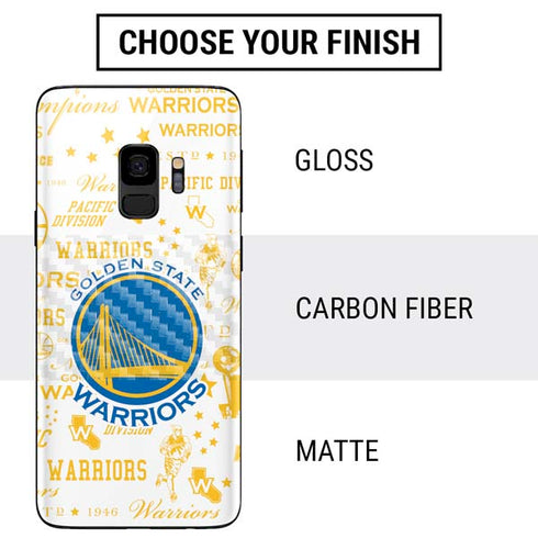 NBA Golden State Warriors Historic Blast Galaxy S9 Skin