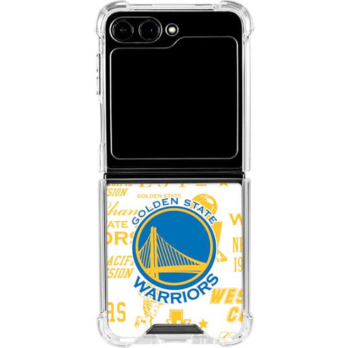 NBA Golden State Warriors Historic Blast Galaxy Z Flip5 5G Clear Case